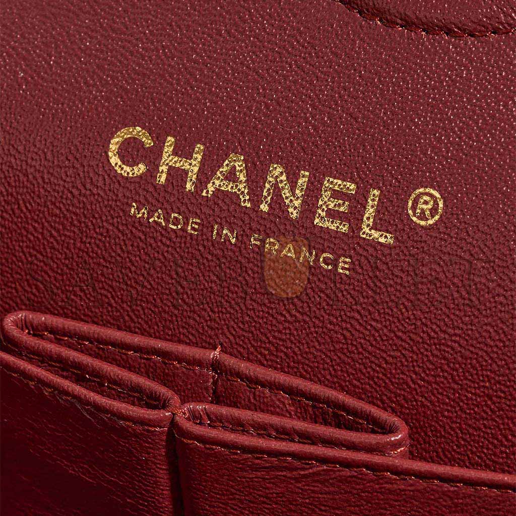 Ch*el timeless medium caviar red as3011 (25.5*15.5*6.5cm)